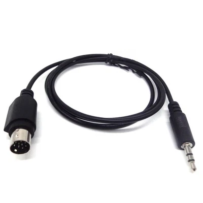 9 Pin MIDI Male To 3.5mm Male Stereo Jack Audio Adapter Cable For Bose-Din A - Image 1 of 4