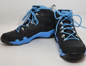 Nike Air Jordan 9 Zapatos Retro Para Hombre Talla 9.5 Negro Azul Universitario 302370-045 - Imagen 1 de 16