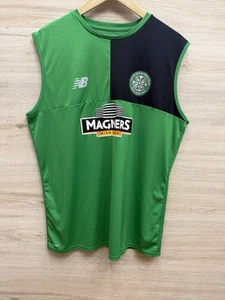 New Balance Celtic FC 2015 Training Sleeveless Training Jersey Top Mens Size XL - Picture 1 of 9