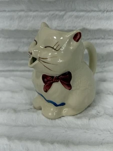 Creamer Kitty Cat Vintage Shawnee Pottery EE. UU. “Botas Puss N” Marcadas 4x4” - Imagen 1 de 7