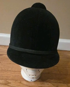 Cappello da equitazione in velluto nero equestre - The Saddle Shop Inc. - Foto 1 di 7