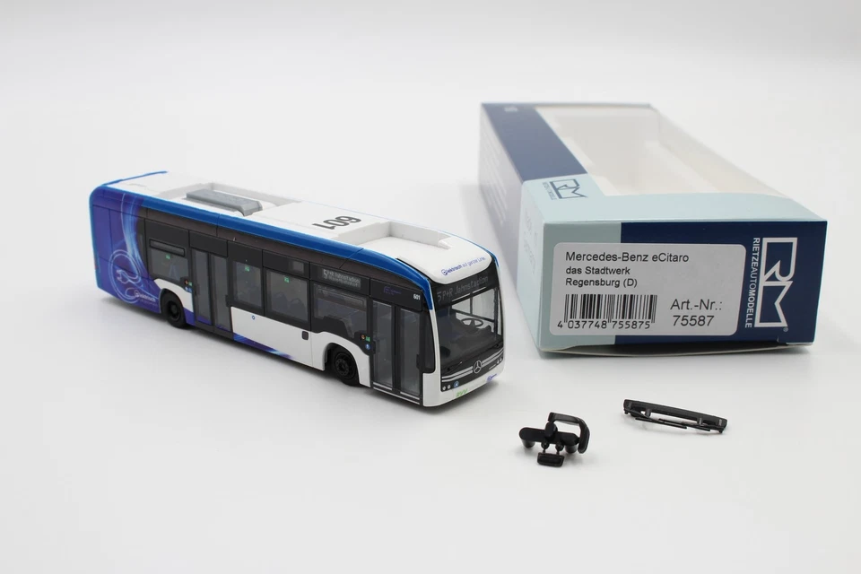 Rietze Mercedes-Benz eCitaro das Stadtwerk Regensburg 75587 1:87 /RIN2044 Foto 1 de 1