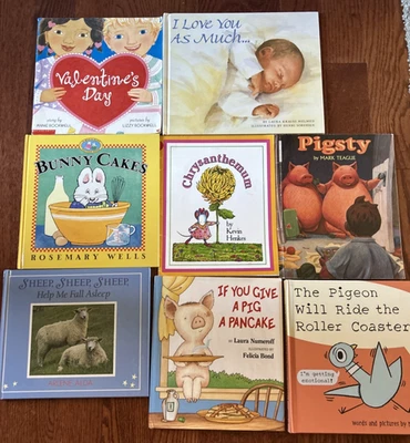 Lot 8 Picture Books Pigeon Will Ride the Roller Coaster Pigsty Bunny Cakes More Foto 1 de 4