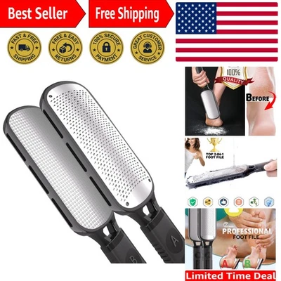 Lima ergonómica para pies 2 en 1 - Elimina la piel muerta y las callosidades para pies perfectamente suaves Foto 1 de 4