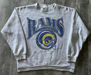 Sudadera cuello redondo vintage 1995 Logo 7 NFL St. Louis Rams - Imagen 1 de 8