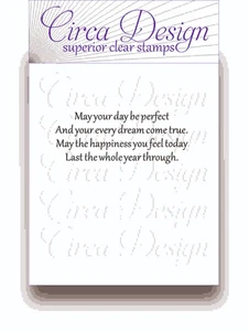 Clear Unmounted Birthday Verse Sentiment Rubber Stamp BDVS109 - Picture 1 of 2