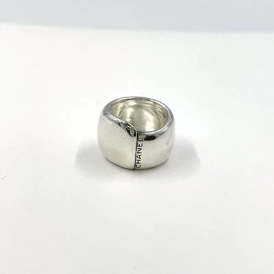 Chanel Ag925 Logo Ring Women Silver One Size - Image 1 of 4
