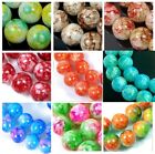 8mm Baking Varnish Glass Round Beads 16" - choose color