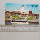 Postcard EXPO67 1963 Great Britian Pavilion Post Marked Montreal CN Red Stamp
