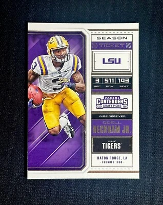 2018 Contenders Draft Odell Beckham Jr. #77 Ticket Football Card LSU Tigers - Image 1 of 2