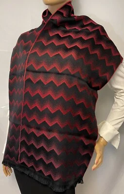 Bufanda de lana Missoni ZigZag en rojo SC12WOU2317 0003 35X180 NUEVA  Foto 1 de 4