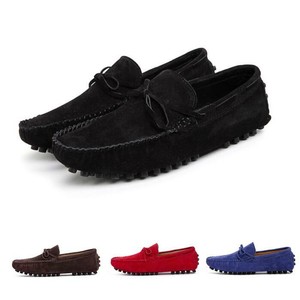 Mens Moccasins Loafers Bowknot Flat Gommino Slip On Casual Driving Shoes Comfort