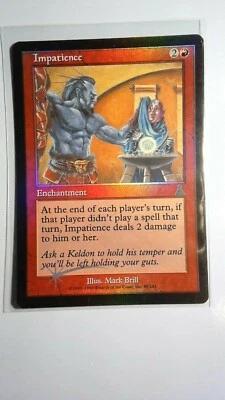 1x Impatience *FOIL* LP - Urza's Destiny - SPARROW MAGIC - mtg -  - Image 1 of 2