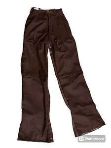 maniere de voir Hose veganes Leder & dehnbarer Stoff vorne Gr. 0 Neu mit Etikett weites Bein - Bild 1 von 6