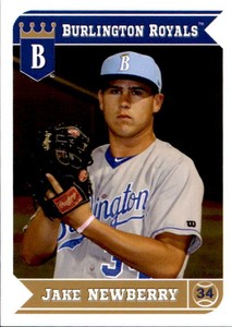 2013 Burlington Royals Grandstand #20 Jake Newberry San Diego California CA Card