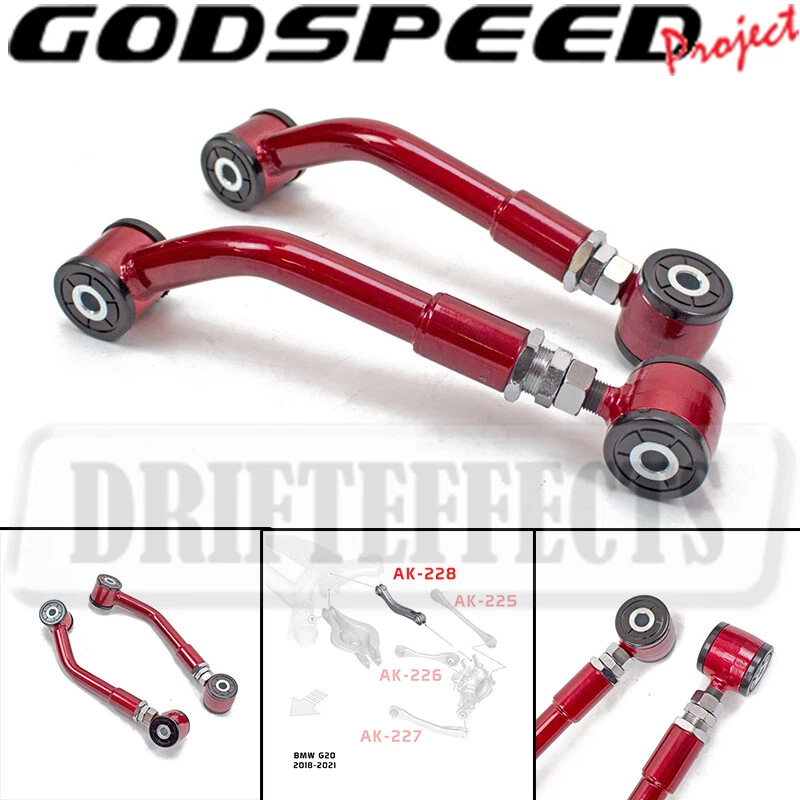 Brazos superiores traseros Godspeed inclinables ajustables para BMW Z4 G29 2019-22  Foto 1 de 4