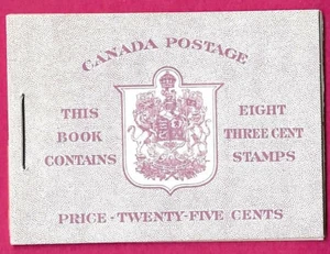 KANADA 1953 - ENGLISCH - 25c geheftete Broschüre - 8 x 3c rot - komplett neuwertig - Bild 1 von 2