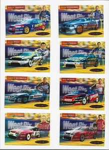 Weet Bix V8 Supercars 2005 set of 8 cards - Picture 1 of 2