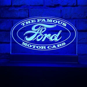The Famous Ford Logo RGB LED Sign | Led Bar Sign | Rgb Led Sign | Ford Sign - Picture 1 of 9
