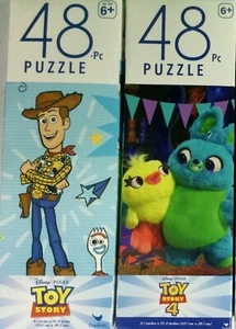 Two 48 Piece Disney Toy Story 4 Jigsaw Puzzles Woody Ducky New In Box Ages 6+ - Picture 1 of 3