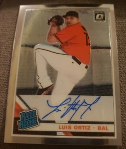 2019 Donruss Optic Baseball Luis Ortiz RC Auto Rated Rookie Baltimore Orioles - Picture 1 of 3
