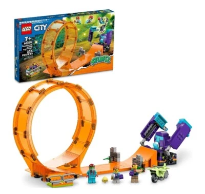 LEGO City Stuntz Smashing Chimpanzee Stunt Loop 60338 with Flywheel Toy - Image 1 of 4