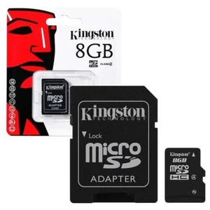 Kingston 8GB MICRO SDHC MEMORY CARD WITH ADAPTER CLASS 4 - Picture 1 of 1