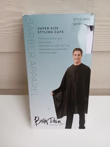 Betty Dain Super Size Styling WHITE Cape Snap Closure Extra Large Machine Wash - Picture 1 of 3