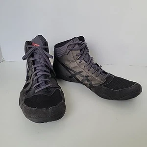 Asics Snapdown Men's Wrestling Shoes Size 11 Wide Black Gunmetal  1081A031 - Picture 1 of 11
