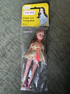 Tina Mod Doll Fashion Doll 6” Vintage 1960’s NEW In Sealed Packaging. O985 - Picture 1 of 4