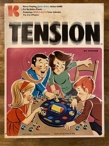 Vintage 70er TENSION Spiel Kohner SPIN-O-MATIC Familien Brettspiel - Bild 1 von 3