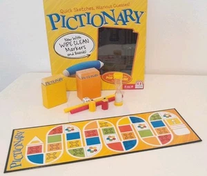 Pictionary Board Game - Mattel Drawing x2 Pens - Picture 1 of 9