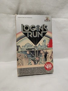 Logan's Run Big Box Side Open MGM / UA Sci-Fi Fantasy 1981 VHS - Imagen 1 de 12
