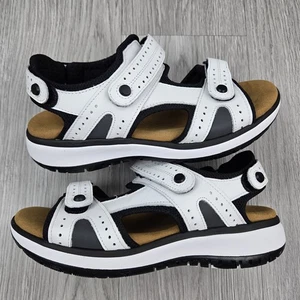 SAS Embark Sandals Women 6.5 M Domino White Strap Hiking Casual Made In USA - Picture 1 of 8
