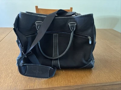 TUMI Women's Black Ballistic Nylon with Leather Trims Shoulder Work Laptop Bag - Image 1 of 4