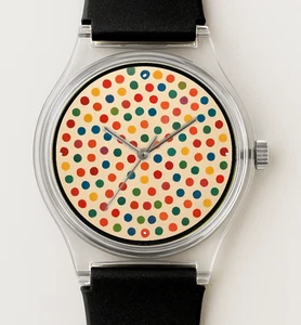 Reloj Pulsera DAMIEN HIRST Lunares YAYOI Kusama ANDY WARHOL Arte Pop - Imagen 1 de 4
