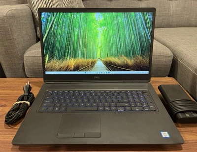 DELL PRECISION 7750 FHD Xeon W-10885M 64GB RAM 512GB SSD RTX 3000 Backlit KB - Image 1 of 4