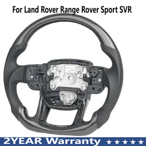For Land Rover Range Rover Sport SVR Carbon Fiber Steering Wheel with Heated - Picture 1 of 5