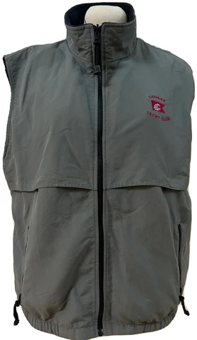 WSU WASHINGTON STATE COUGAR YACHT CLUB MENS XL VEST BLACK GREY REVERSIBLE! Cover