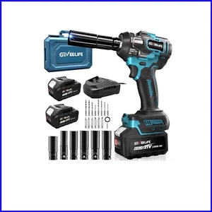 Juego de llaves de impacto inalámbricas premium de 1/2" con 6 enchufes - Lo último en compañero hágalo usted mismo - Imagen 1 de 10