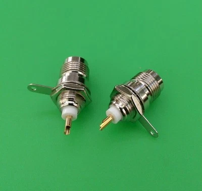 (1 PC) TNC Female Nut Bulkhead Solder Cup Connector - USA Seller - Image 1 of 2