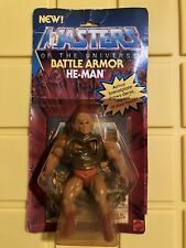 MOTU Vintage Battle Armor He-Man sealed Masters of the Universe Mattel 12 Back