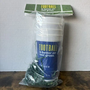 Cresco 4-Pc 32 oz Cups Football is Better on Real Grass Cannabis Marijuana 420 - Picture 1 of 8