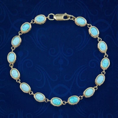 OPAL BRACELET 9CT GOLD - Image 1 of 4