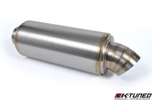 K Tuned Turndown 2.5" Muffler Universal For Honda Acura Toyota EG EK DC FG FA - Picture 1 of 3