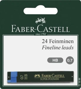 Faber Castell Fineline Leads 24 Mine Fini Super Polymer Durezza Hb 0.7mm - Bild 1 von 1