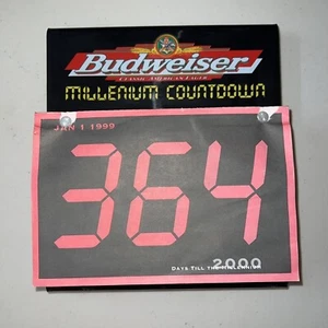 RARE ONE OF A KIND Vintage BUDWEISER  Millennium Countdown Calendar Display - Bild 1 von 4