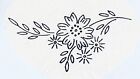 Vintage Embroidery Transfer Iron On Flowers Floral Garland Posy Summer 6 x 11cm