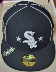 Era 59Fifty Chicago White Sox Fitted Hat Size 7 3/4 2019 ASG patch EUC - Picture 1 of 16