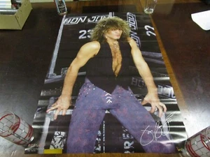 Vintage 1986 Bon Jovi funky poster 34x22 - Picture 1 of 5
